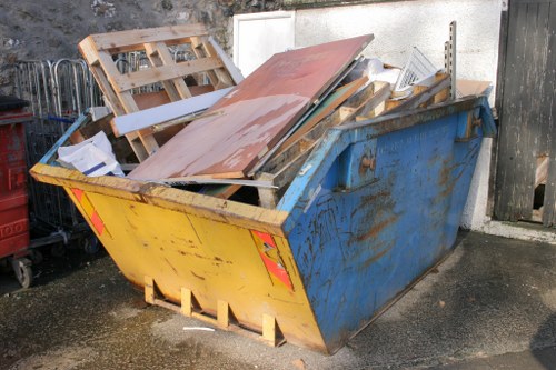 Commercial waste clearance at a Central London office