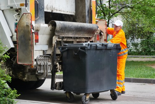 Modern waste clearance facilities on Fleet Street